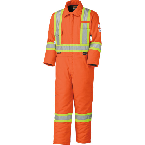 5532A Combinaison de s&eacute;curit&eacute; &agrave; haute visibilit&eacute; ignifuge et anti-arcs &eacute;lectriques, Taille 2T-Grand, Orange haute visibilit&eacute;, 58 cal/cm² NTL Industrial