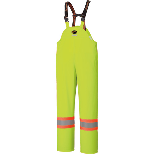 5895 High Visibility Flame Resistant Waterproof Bib Pants, 2X-Large, High Visibility Lime-Yellow NTL Industrial