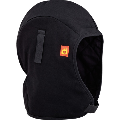 564A Flame Resistant Quilted Hardhat Liner, Black, Cotton NTL Industrial