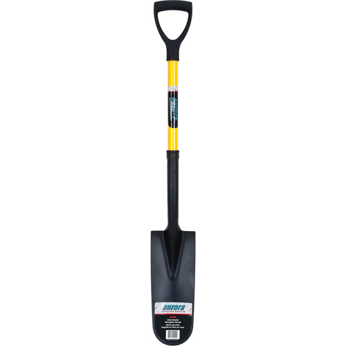 Drain Spade Shovels, Tempered Steel, 16" x 6" Blade, 28-1/2" L, D-Grip Handle NTL Industrial