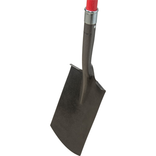 Heavy-Duty Shovels, Fibreglass, Carbon Steel Blade, D-Grip Handle, 30-1/2" Long NTL Industrial