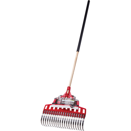 Multi-Purpose Lawn Rake, 20" Blade, 20 Tines, Hardwood Handle, Steel Blade NTL Industrial