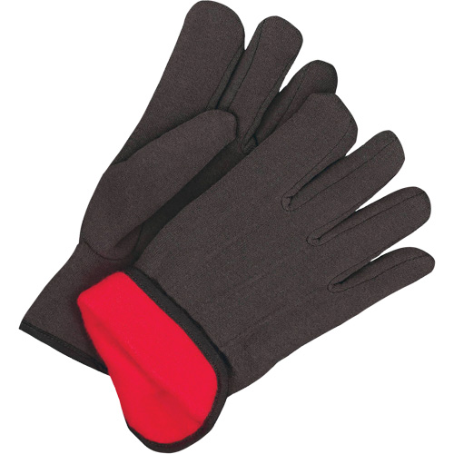 Gants en jersey classiques, Taille unique, Noir, Molleton rouge, &agrave; enfiler NTL Industrial