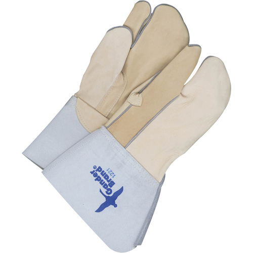 Gants &agrave; trois doigts en cuir, Cuir fleur de vache, Taille 11 NTL Industrial