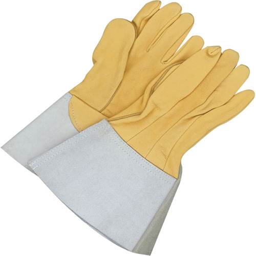Gander Brand Reverse Grain TIG Welder Gloves, Grain Deerskin, Size 10 NTL Industrial