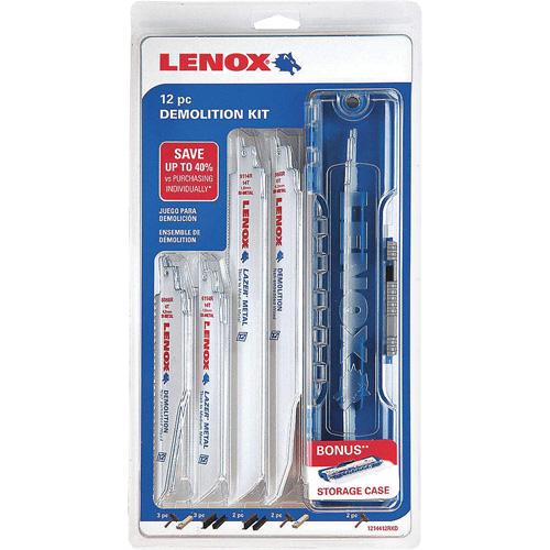 Ensemble de lames de scie alternative pour d&eacute;molitions NTL Industrial