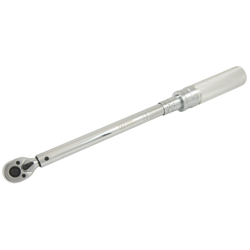 Heavy-Duty Micro-Adjustable Torque Wrench, Click, 3/8" Square Drive, 10 - 100 ft-lbs. NTL Industrial