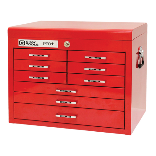 Coffre sup&eacute;rieur de s&eacute;rie PRO+, 26" la, 9 tiroirs, Rouge NTL Industrial