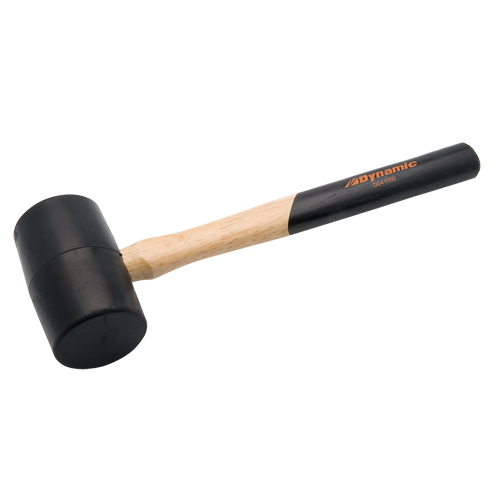 Rubber Mallet, 1 lbs., Wood Handle, 11-3/4" L NTL Industrial