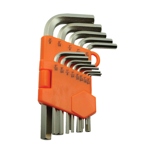 Hex Key Set, 13 Pcs., Imperial NTL Industrial