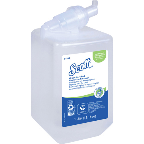 Nettoyant pour la peau certifi&eacute; &eacute;cologique Essential de Scott, Liquide, 1 L, Cartouche en plastique, Sans parfum NTL Industrial
