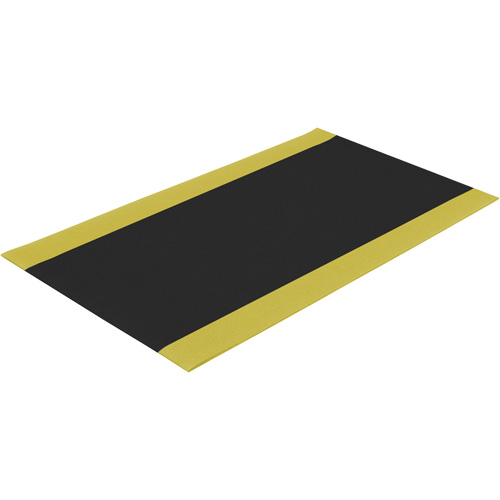 Airsoft Matting, 4' x Lin. Ft. x 3/8", Black/Yellow NTL Industrial