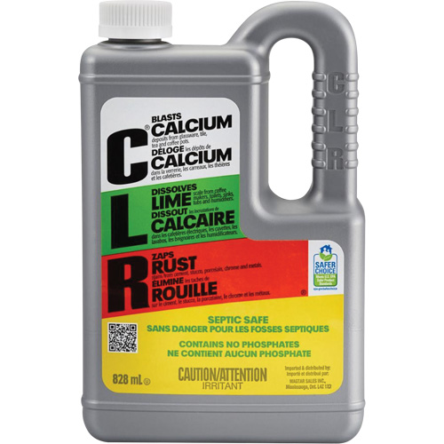 D&eacute;capant pour calcium, chaux et rouille CLR, 828 ml, Bouteille NTL Industrial
