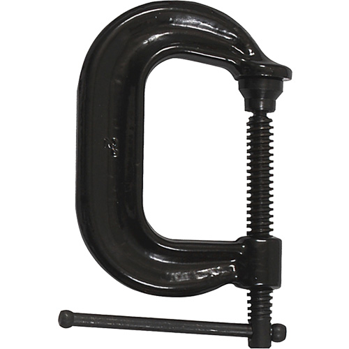 Regular-Duty Deep Throat C-Clamp, 2" (51 mm) Capacity, 2-1/8" (54 mm) Throat Depth NTL Industrial