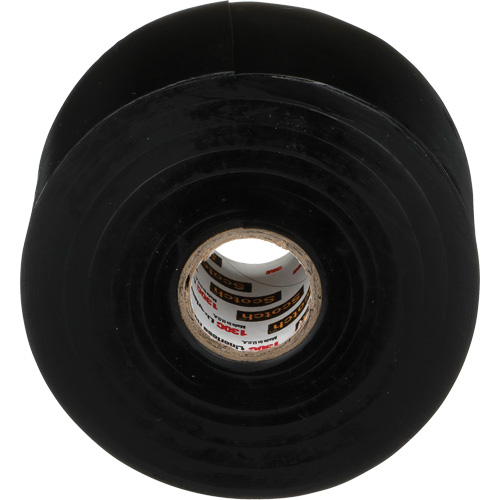 Scotch&reg; Professional Grade Linerless Rubber Splicing Tape, 50.8 mm (2") W x 9 m (30') L, 30 mils, Black NTL Industrial