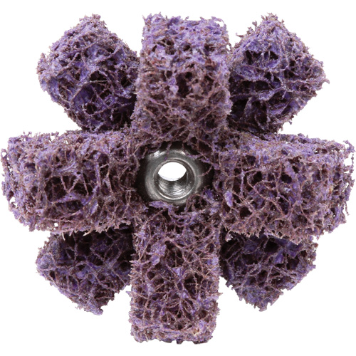 Scotch-Brite Cross Buff, BF-XB, 1-1/2" Dia., Medium Grit, Aluminum Oxide NTL Industrial