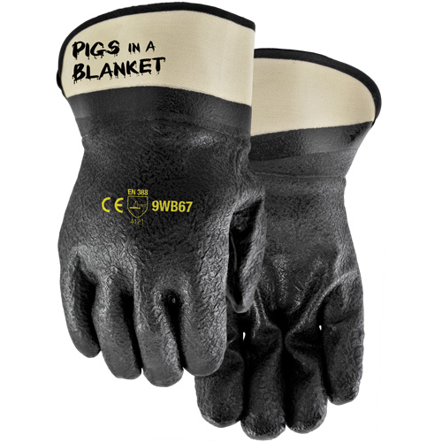 Gants enduits Pigs in a Blanket, Taille unique, R&ecirc;vetement Nitrile/PVC NTL Industrial