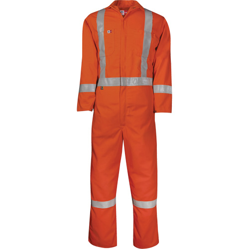 Westex UltraSoft&reg; Unlined Contractor Coveralls, Size 2X-Large, Orange, 8.7 cal/cm² NTL Industrial