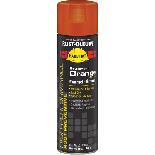 Peinture-&eacute;mail en a&eacute;rosol syst&egrave;me V2100, Orange &eacute;quipement, Brillant, 15 oz, Canette a&eacute;rosol NTL Industrial