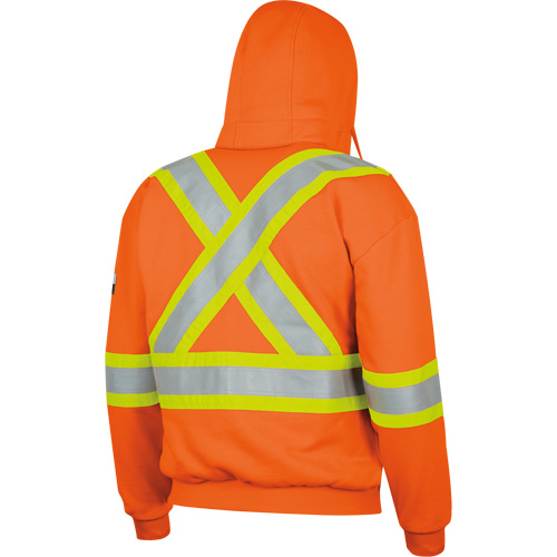 338SF Flame-Resistant Zip Style Hoodie, Men's, X-Large, High Visibility Orange, 22 cal/cm² NTL Industrial