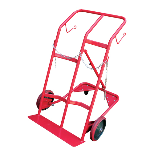 Cylinder Cart, Mold-on Rubber Wheels, 25-1/2"W x 7"L Base, 350 lbs. NTL Industrial