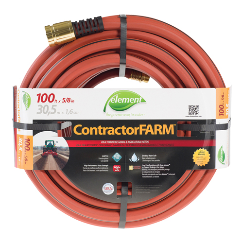 Contractor/FARM Water Hose, PVC, 5/8" dia. x 100' NTL Industrial