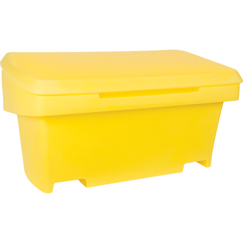 Heavy-Duty Outdoor Salt and Sand Storage Container, 24" x 48" x 24", 10 cu. Ft., Yellow NTL Industrial