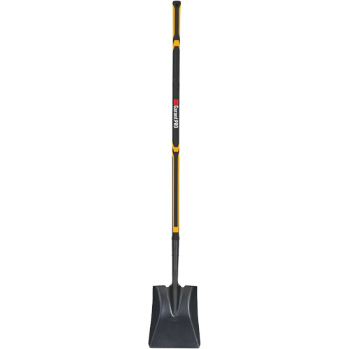 Pro Square Point Shovel, Fibreglass, Tempered Steel Blade, Straight Handle, 48" Long NTL Industrial