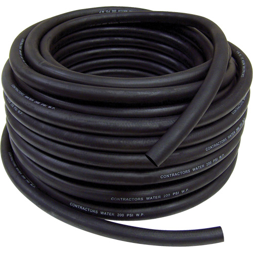 Contractor's Water Discharge Garden Hose, Rubber, 3/4" dia. x 50' NTL Industrial