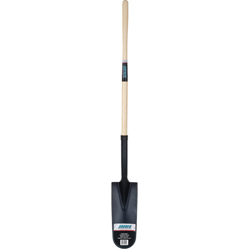 Pelle &agrave; drain, Acier durci, Lame 14" x 6", 46" lo, Manche Droit NTL Industrial