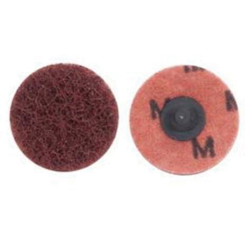 Quick-Change Buffing Disc, 2" Dia., Medium Grit, Aluminum Oxide NTL Industrial