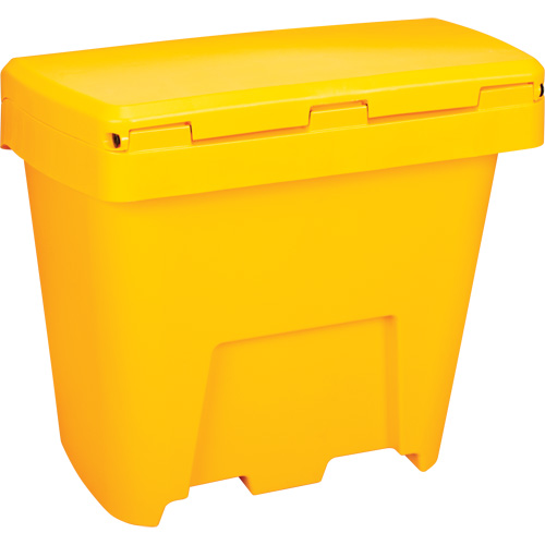 Salt & Sand Storage Bins, With Hasp, 21" x 27" x 26", 4.24 cu. ft., Yellow NTL Industrial