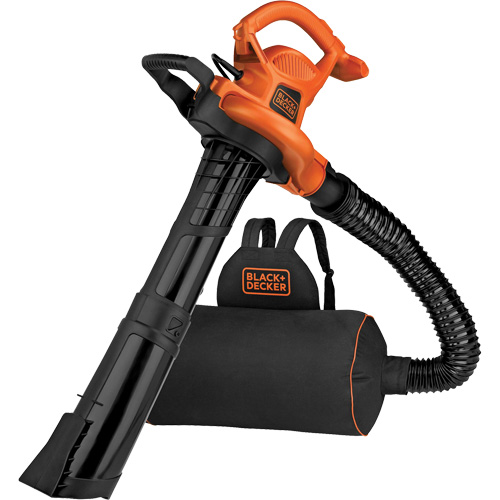 Souffleur/aspirateur/broyeur de feuilles 3-en-1 VacPack, Vitesse d'air 250 mi/h, &eacute;lectrique NTL Industrial