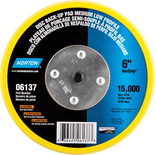 Back Up Pads For PSA & Hook And Loop Paper Discs NTL Industrial