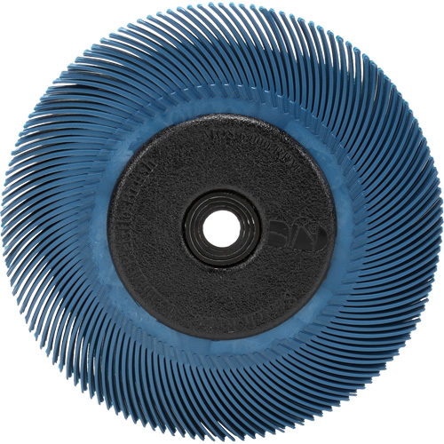 Brosse radiale en soies Scotch-Brite, C&eacute;ramique, Grain 400, 6" dia. NTL Industrial