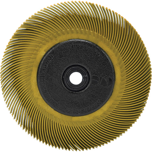 Scotch-Brite Radial Bristle Brush, Ceramic, 80 Grit, 6" Dia. NTL Industrial