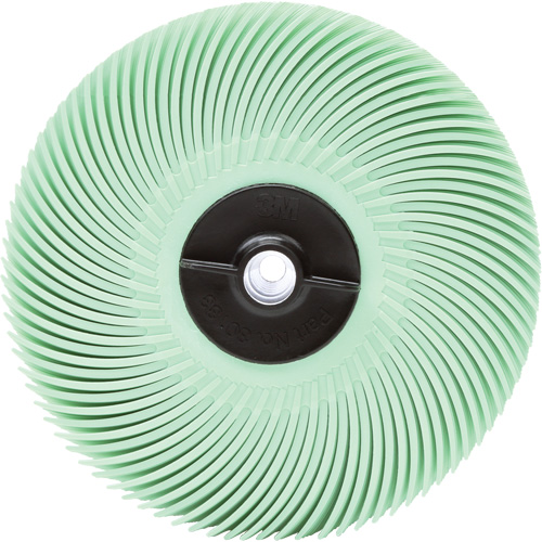 Scotch-Brite Radial Bristle Disc, Aluminum Oxide, 1 Micron Grit, 3" Dia. NTL Industrial