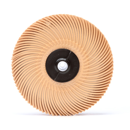 Scotch-Brite Radial Bristle Disc, Aluminum Oxide, 6 Micron Grit, 3" Dia. NTL Industrial