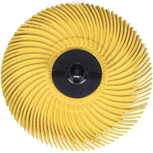 Scotch-Brite Radial Bristle Disc, Aluminum Oxide, 80 Grit, 3" Dia. NTL Industrial