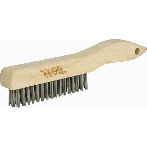 Brosses &agrave; gratter industrielles &agrave; manche en patin, Acier au carbone, 3 x 16 rangs de fils, Longueur 10-1/2" NTL Industrial