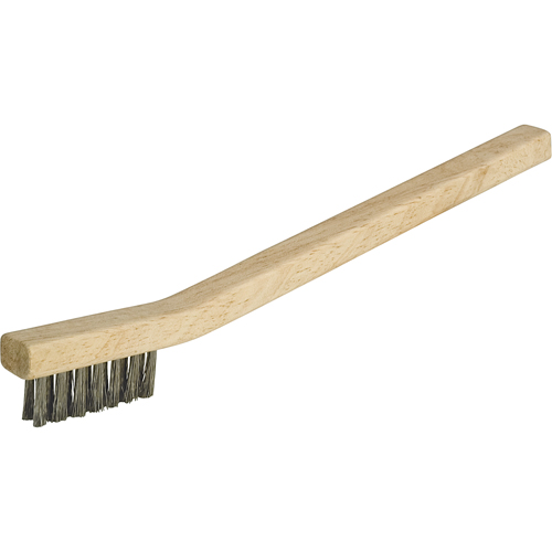 Petites brosses industrielles de nettoyage, Acier inoxydable, 3 x 7 rangs de fils, Longueur 7-3/4" NTL Industrial