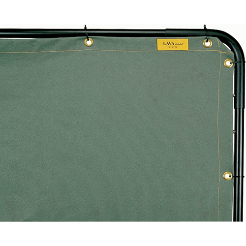 Lavashield Curtain, 68.5" x 68.5", Olive NTL Industrial