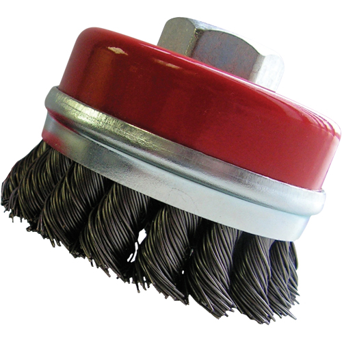 Brosses-boisseau, 3" dia. x 5/8"-11 arbre NTL Industrial