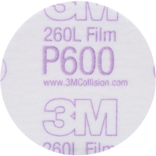 Gold Hookit Disc, 3" Dia., P600 Grit, Aluminum Oxide, C-Weight NTL Industrial
