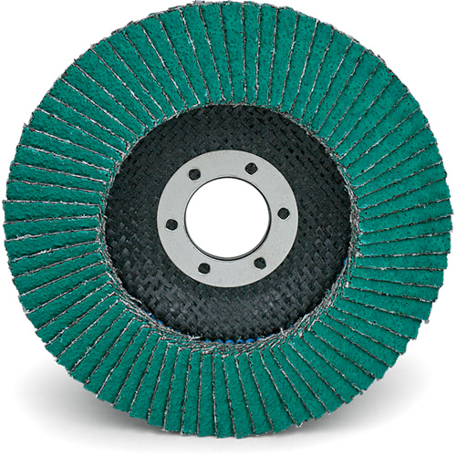 Disques &agrave; lamelles 577F, 4-1/2" x 7/8", Type 29, Grain 40, Zirconium NTL Industrial