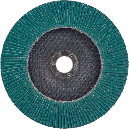 Flap Disc 577F, 7" x 5/8"-11, Type 27, 36 Grit, Zirconia Alumina NTL Industrial
