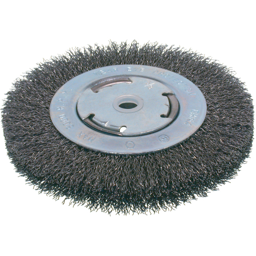 Brosses &eacute;conomiques &agrave; fils cr&ecirc;p&eacute;s - Face moyenne, 6" dia., Fils 0.014, Arbre 2" NTL Industrial