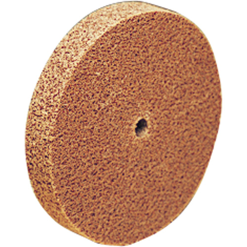 Meule d'abrasion et de polissage unitaris&eacute;e Scotch-Brite, 6" x 1/8", Arbre de 1/2", Grain de Cors&eacute;, Oxyde d'aluminium NTL Industrial