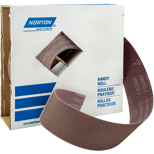 Rouleau de toile abrasive Metalite, Oxyde d'aluminium, 2" la x 150' lo, Grain 220 NTL Industrial