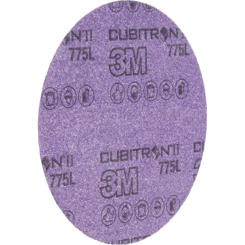 3M Hookit Film Disc, 6" Dia., 320+ Grit, Ceramic, C-Weight NTL Industrial